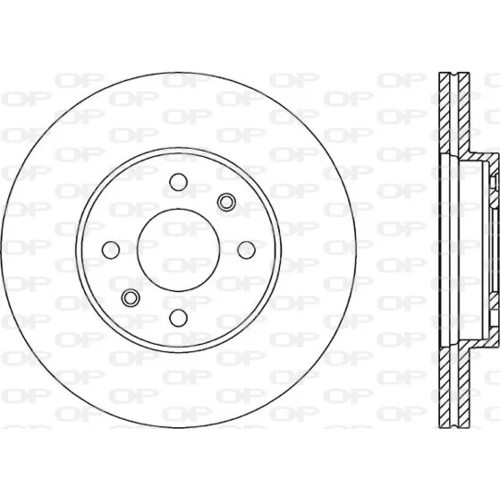 Brzdový kotúč OPEN PARTS BDA1464.20