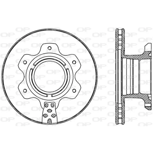 Brzdový kotúč OPEN PARTS BDA2426.20