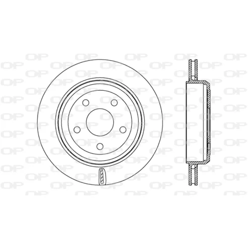 Brzdový kotúč OPEN PARTS BDR2713.20
