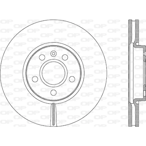 Brzdový kotúč OPEN PARTS BDR2888.20