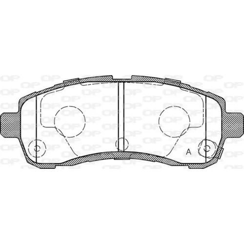 Sada brzdových platničiek kotúčovej brzdy OPEN PARTS BPA0001.01