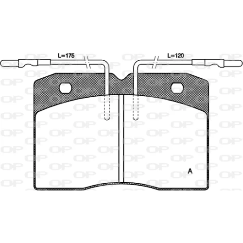 Sada brzdových platničiek kotúčovej brzdy OPEN PARTS BPA0211.04