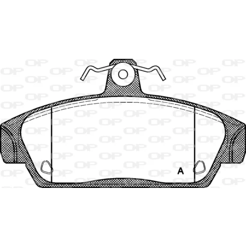 Sada brzdových platničiek kotúčovej brzdy OPEN PARTS BPA0336.00