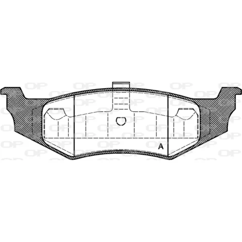 Sada brzdových platničiek kotúčovej brzdy OPEN PARTS BPA0482.40