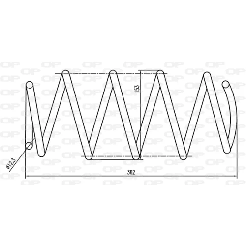 Pružina podvozku OPEN PARTS CSR9054.00