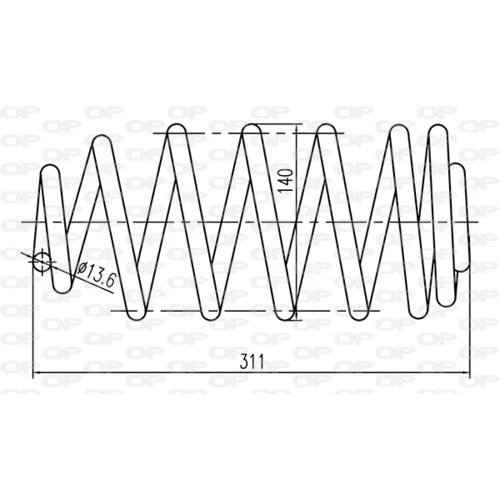 Pružina podvozku OPEN PARTS CSR9108.02