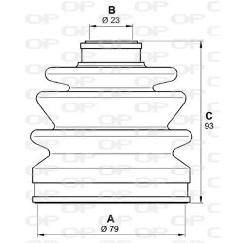 Manžeta hnacieho hriadeľa - opravná sada OPEN PARTS SJK7036.00 - obr. 1