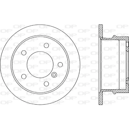 Brzdový kotúč OPEN PARTS BDA1784.10