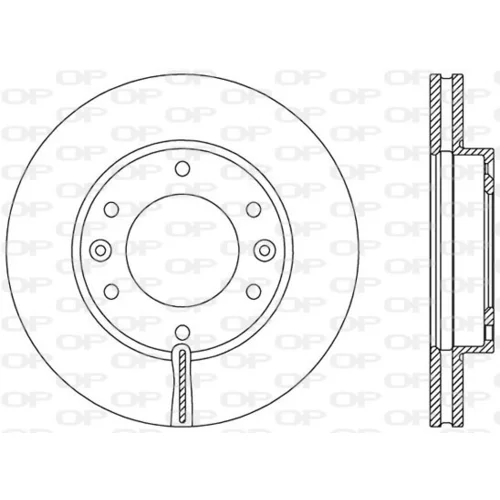 Brzdový kotúč OPEN PARTS BDA2371.20