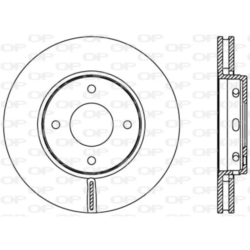 Brzdový kotúč OPEN PARTS BDA2403.20