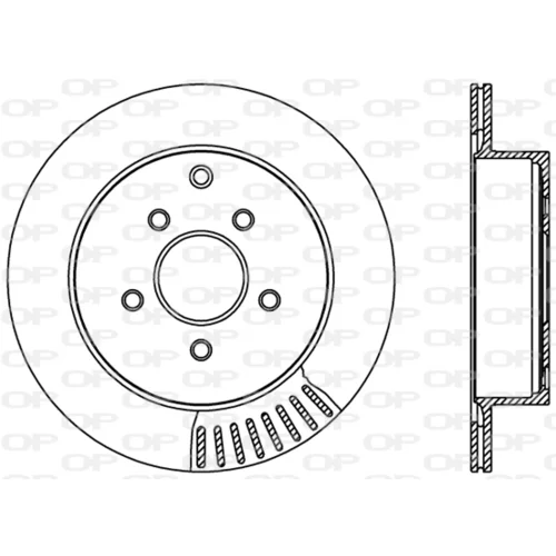 Brzdový kotúč OPEN PARTS BDR2402.20