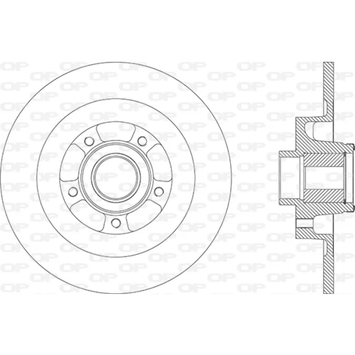 Brzdový kotúč OPEN PARTS BDR2870.30