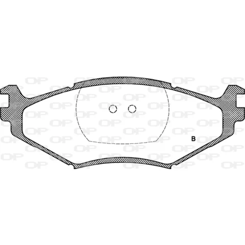 Sada brzdových platničiek kotúčovej brzdy OPEN PARTS BPA0483.02 - obr. 1