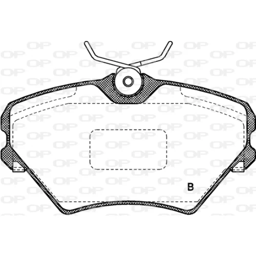 Sada brzdových platničiek kotúčovej brzdy OPEN PARTS BPA0485.02 - obr. 1