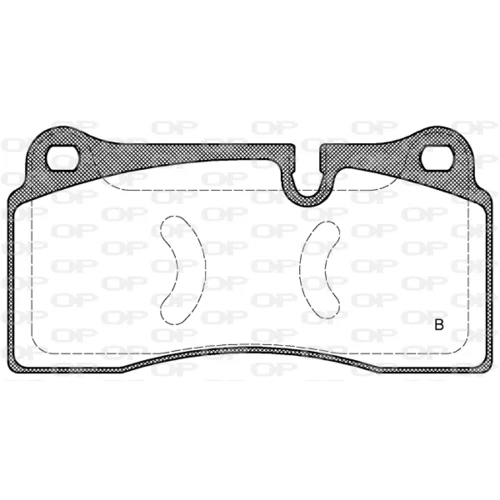 Sada brzdových platničiek kotúčovej brzdy OPEN PARTS BPA0983.11 - obr. 1