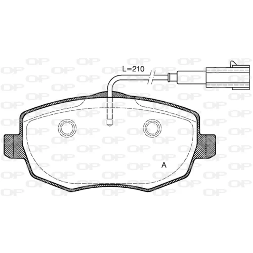 Sada brzdových platničiek kotúčovej brzdy OPEN PARTS BPA1099.01