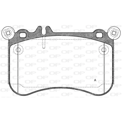 Sada brzdových platničiek kotúčovej brzdy OPEN PARTS BPA1465.00