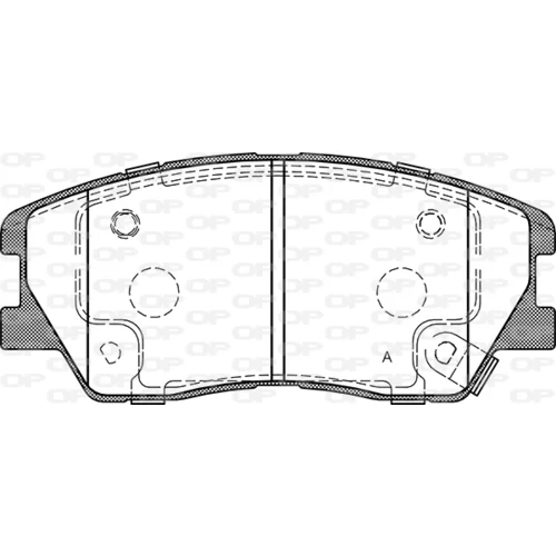 Sada brzdových platničiek kotúčovej brzdy OPEN PARTS BPA1884.02