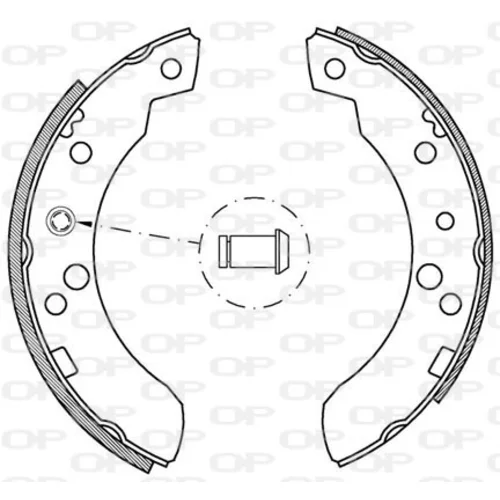 Sada brzdových čeľustí OPEN PARTS BSA2049.00