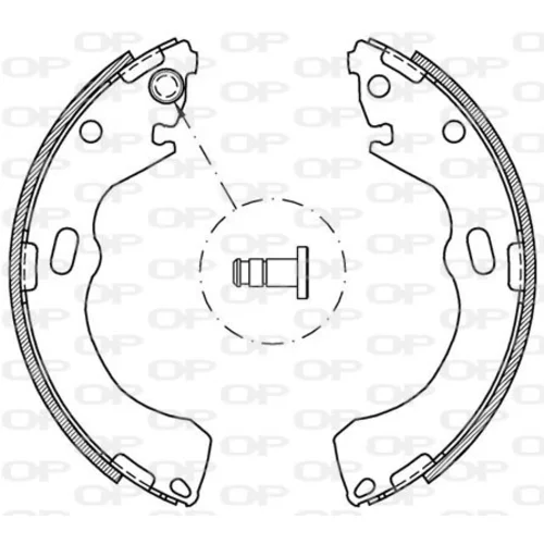 Sada brzdových čeľustí OPEN PARTS BSA2075.00