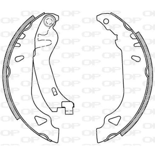 Sada brzdových čeľustí OPEN PARTS BSA2094.00