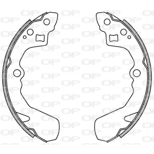 Sada brzdových čeľustí OPEN PARTS BSA2145.00