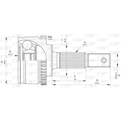 Sada kĺbov hnacieho hriadeľa OPEN PARTS CVJ5583.10