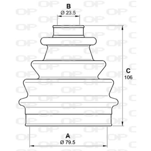 Manžeta hnacieho hriadeľa - opravná sada OPEN PARTS SJK7047.00 - obr. 1