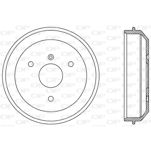 Brzdový bubon OPEN PARTS BAD9055.10