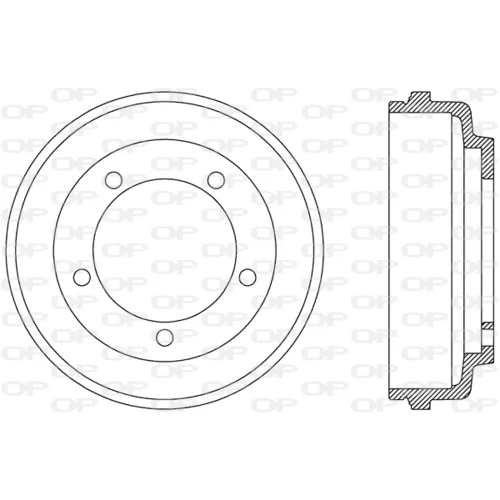 Brzdový bubon OPEN PARTS BAD9075.10