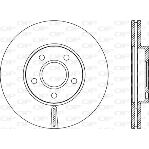 Brzdový kotúč OPEN PARTS BDA2141.20