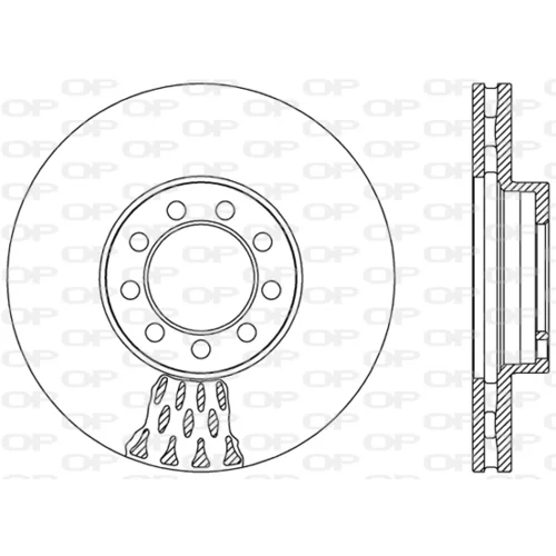 Brzdový kotúč OPEN PARTS BDA2472.20