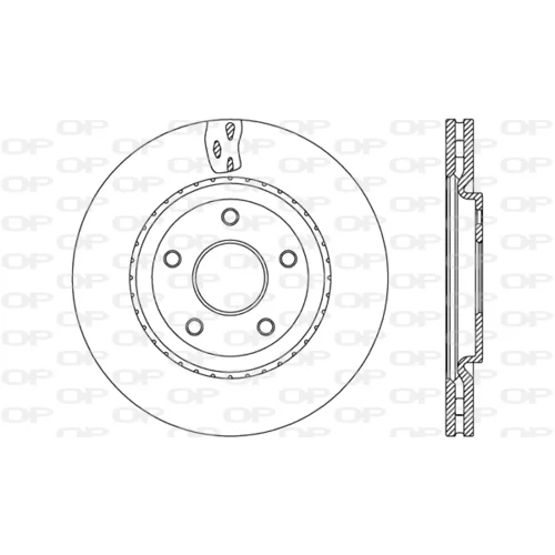 Brzdový kotúč OPEN PARTS BDA2674.20