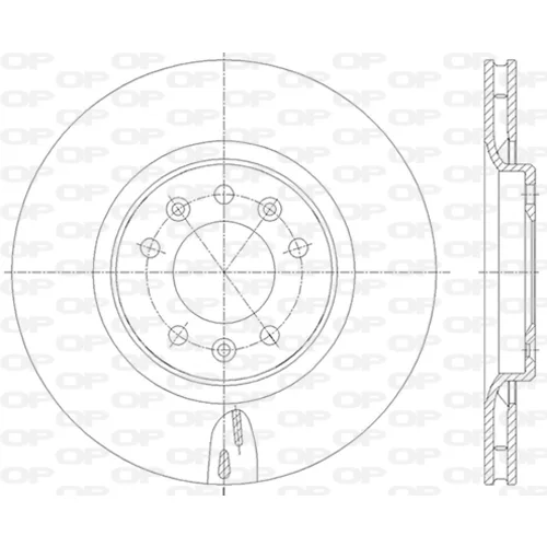 Brzdový kotúč OPEN PARTS BDA2836.20