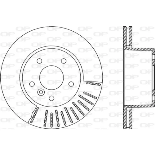 Brzdový kotúč OPEN PARTS BDR1925.20