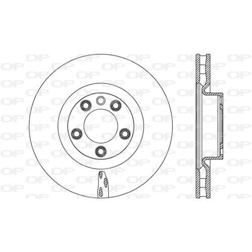 Brzdový kotúč OPEN PARTS BDR2673.20