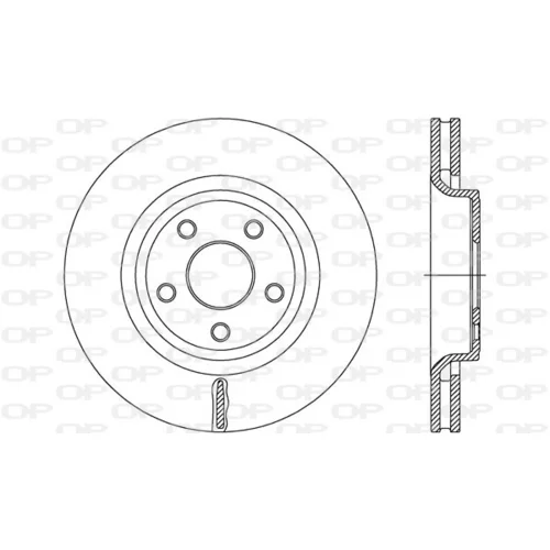 Brzdový kotúč OPEN PARTS BDR2712.20