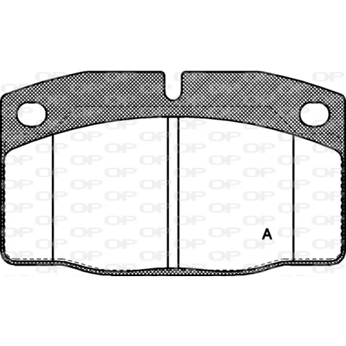 Sada brzdových platničiek kotúčovej brzdy OPEN PARTS BPA0101.20