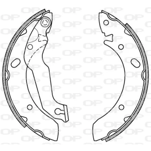 Sada brzdových čeľustí OPEN PARTS BSA2174.00