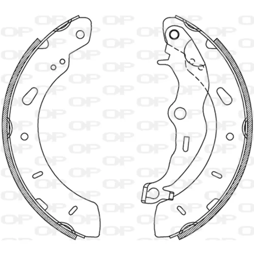 Sada brzdových čeľustí OPEN PARTS BSA2237.00