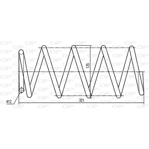 Pružina podvozku OPEN PARTS CSR9060.00