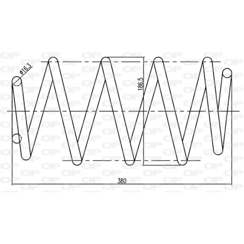 Pružina podvozku OPEN PARTS CSR9153.00