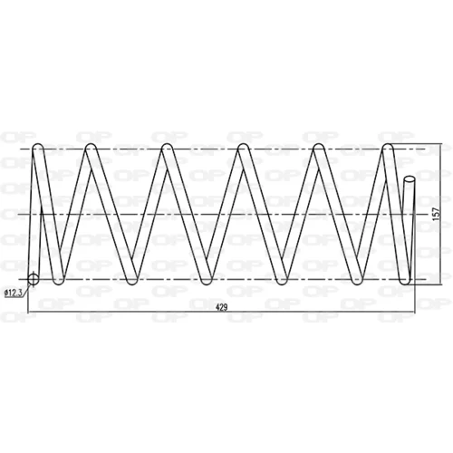 Pružina podvozku OPEN PARTS CSR9181.00