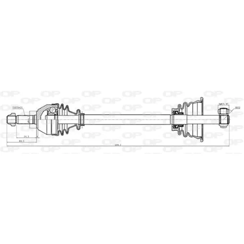 Hnací hriadeľ OPEN PARTS DRS6010.00