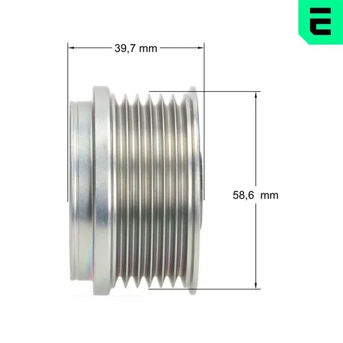 Voľnobežka alternátora OPTIMAL F5-1057 - obr. 2