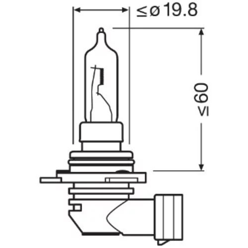 Žiarovka pre diaľkový svetlomet OSRAM 9012CBN - obr. 1