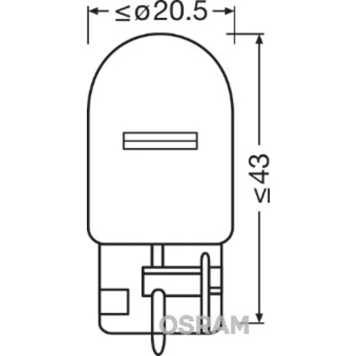 Žiarovka pre smerové svetlo OSRAM 7505-02B