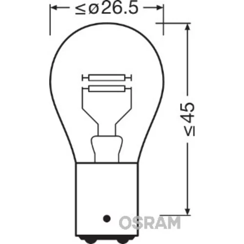 Žiarovka pre brzdové/koncové svetlo OSRAM 7225-02B