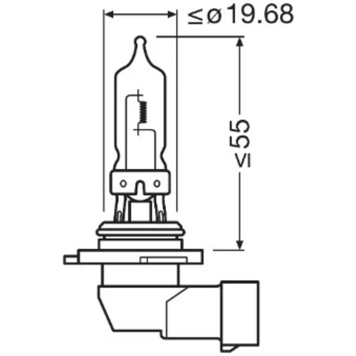 Žiarovka pre diaľkový svetlomet OSRAM 9005CBN-HCB