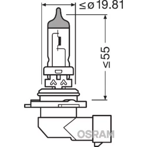 Žiarovka pre diaľkový svetlomet OSRAM 9006